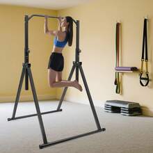 SENDERPICK Triangular Pull Up Station, Pull Up Bar For Home Gym Strength Training Equipment, Adjustable Height Home Pull Up Bar 200kg/440.92lbs - Black - View 1