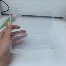 1个贴纸塑料收纳盒，透明文具整理盒，返校季 - 無色 - 查看 4