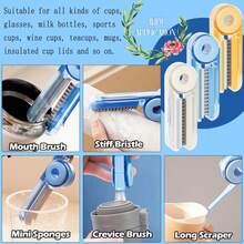 The Best-Selling Portable 3 Pieceswater Bottle Brush Cleaner 4-In-1 Multi-Functional Cleaning Brush For Cleaning Water Bottles And Bottle Cap Gaps Is A Must-Have For Every Household