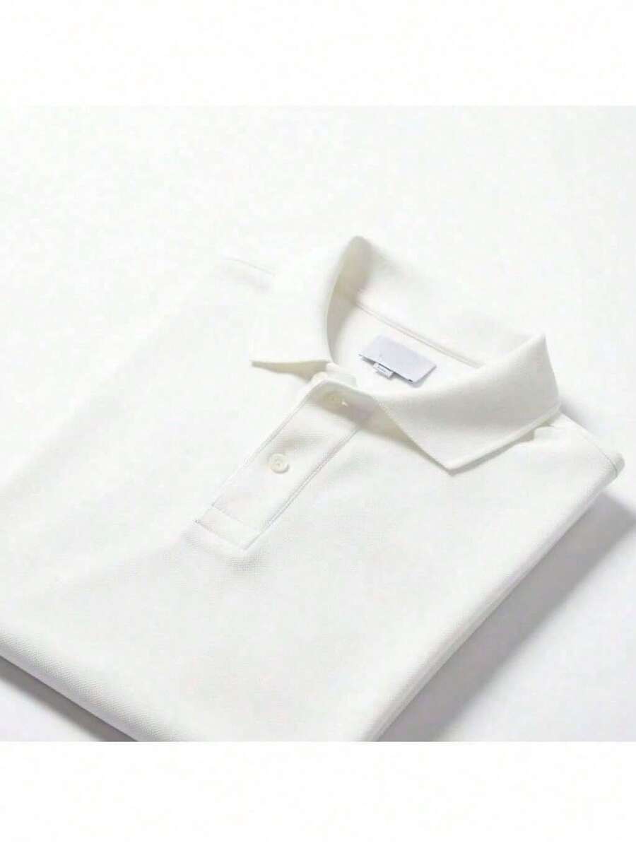 Men's Polo Shirt, Short Sleeve, Crocodile Print. - Cá sấu trắng - Xem 1