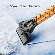 1pc Multi-Function Car Snow Shovel, With Deicing & Defrosting Features, Dual-Sided Snow Brush, Retractable Snow Shovel, Auto Accessories, Winter