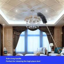 SOKANY Multifunctional Retractable Duster With Bendable Head - Reusable And Washable For High Ceilings, Furniture And Car Cleaning