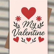 1 pieza Tarjeta de felicitación romántica de San Valentín con corazones rojos y diseño floral, perfecta para que las parejas expresen su amor en el Día de San Valentín o aniversarios. Regalo ideal para novio/novia. Sobre + Tarjeta - Multicolor - Ver 11