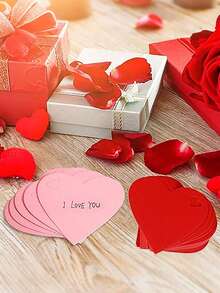 100 de etichete elegante pentru cadouri în formă de inimă - fabricate din carton de înaltă calitate, potrivite pentru ambalarea cadourilor de nuntă, surprize de Ziua Îndrăgostiților, decorațiuni pentru cadouri de ziua de naștere, decor pentru coșuri cu ouă de Paște, sărbători aniversare și diverse proiecte artizanale sezoniere. Etichete pentru ambalarea cadourilor de Ziua Recunoștinței.