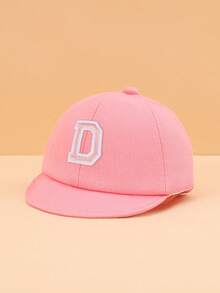 1pc Toddler Pink 26 Letter Pattern Soft Brim Baseball Cap, Cute & Fashionable, Lightweight & Soft Sun Protection, Practical Gift, Suitable For Baby Boys & Girls Casual Wear - Pink - View 15