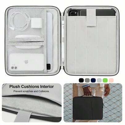 9-11 13 Inch Tablet Carrying Case Compatible With IPad A16 2025 Air 13 Inch Padded Protective Travel Sleeve Bag For IPad Pro 11 10.9 10th Gen Air 5/4th Gen Galaxy Tab S9/S8