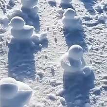 4 件套豪华户外雪球夹，多形状雪球收集器，用于抛掷雪球，户外运动（颜色和款式随机），雪球制作器，雪花造型器，雪地装备，雪球工具模具