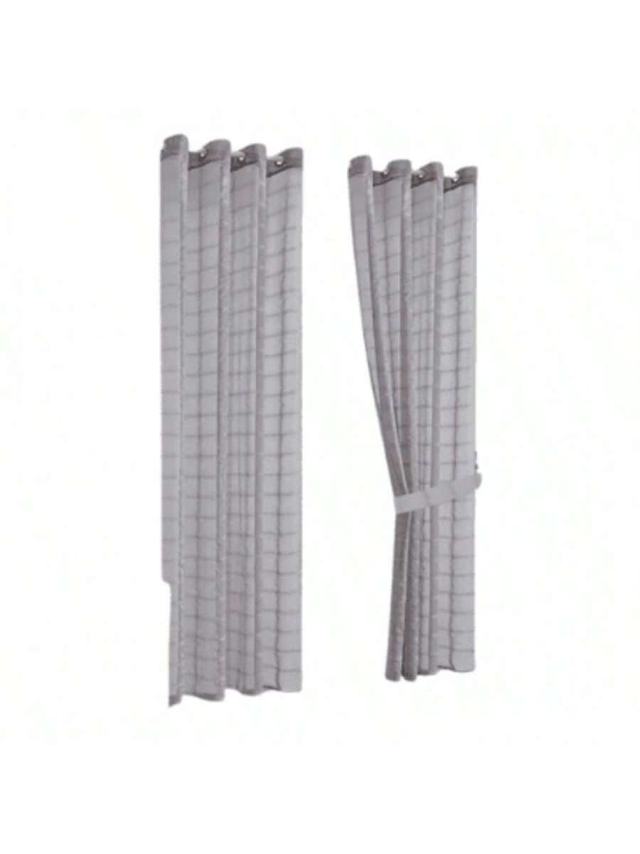 Cortinas transparentes Color Gris de alta durabilidad de 140cm*225cm, CORTINA 1 PZ