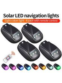1/2/4pcs Solar Powered Wireless No Drill Truck Roof Lights, Solar Powered With Auto Sensor
