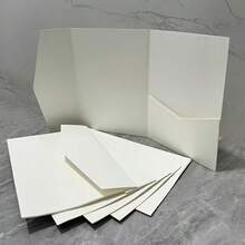 25 Pieces Tri-Fold Pocket Wedding Invitation Cover, For Weddings, Engagements, Birthdays, Baptism Envelopes, 5.0X7.0 Inches, Event Stationery | Minimalist Design | Smooth Texture, Suitable For New Year's, Valentine's Day, Party Events - Dark Green - View 11