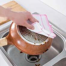 1pc Reusable Double-Sided Microfiber Cloth, Suitable For Kitchen, Furniture And Glass Cleaning - Multicolor - View 3