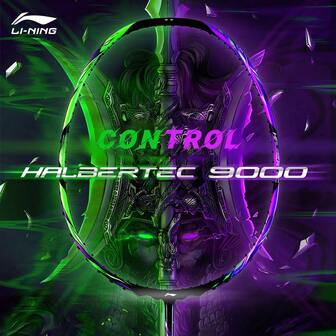  Raqueta de bádminton LI-NING HALBERTEC serie 9000 (4U), apta para principiantes, tipo control AYPU021