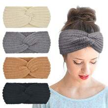 1-3Pcs Thick Wide Knit Headband For Women - Winter Ear Warmer & Fashion Headband (Cold Weather Accessory) - Multicolor - View 11