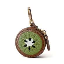 Mini Fruit Coin Purse Cute Soft Keychain Wallet Small Pouch Bag Charm Accessory - Kiwi - View 1