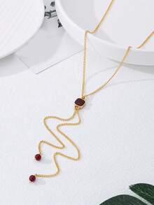 经典长款简约毛衣项链（长度可调节） - 无礼盒 - 項鍊 - 查看 8