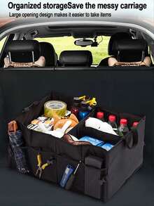 [US-Based Shipping]1Pc Multi-Functional Foldable Car Storage Box, 52L Large Capacity Foldable Multi-Compartment Organizer, Foldable Trunk Storage Box For Cars, Portable Storage Case. Crafted From Premium Oxford Fabric With Durable Polyester Fiber Material. Spacious, Foldable, Easy To Install, Compact Storage Solution For Organizing Essentials And Accessories. Car Trunk And Rear Seat Storage Box, Tool Organizer, Foldable Trunk/Backseat Storage Bag, Multi-Compartment Car Organizer And Storage Pouch, Road Trip Essential Accessory, Foldable Multi-Compartment Storage Container With Pockets, Waterproof And Durable, Foldable And Abrasion-Resistant Luggage, Versatile High-Capacity Accessory, Fits Most Vehicle Models. Car Accessories, SUV Trunk Storage Bags, Foldable Storage Pouches, Unisex Car Accessories, Foldable Organizers, Travel Accessories, Travel Essentials,Christmas Thanksgiving Festival Cyber Monday Holiday Gift Velvet Party New Year Winter Snow  End-Of-Year - Nhiều màu - Xem 2