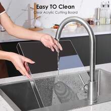 Acrylic Cutting Board, Transparent Non-Slip Kitchen Chopping Board For Fruits And Vegetables - Multicolor - View 5