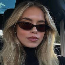 1/2/3/4/5pcs Geometric Plastic Full Frame Multi-Color Leopard Print Retro Personalized Women's Fashion Glasses - 3pcs - View 5