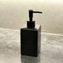 Đồ dùng sắp xếp và lưu trữ phòng tắm, Bình đựng xà phòng bằng gốm đen mờ sang trọng tối giản, Chai đựng sữa tắm, dầu gội có thể tái sử dụng, Hộp đựng đồ dùng trên mặt bàn trang điểm phòng tắm, Sử dụng trong khách sạn/gia đình, Chai đựng xà phòng lỏng có thể tái sử dụng - Hình vuông đen - Xem 11