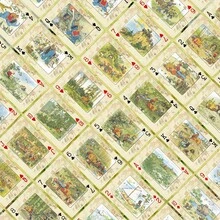 54张创意小熊冒险故事扑克牌，国际标准尺寸，引人入胜的冒险故事，精美设计，理想的节日礼物 - 藏蓝色 - 查看 5