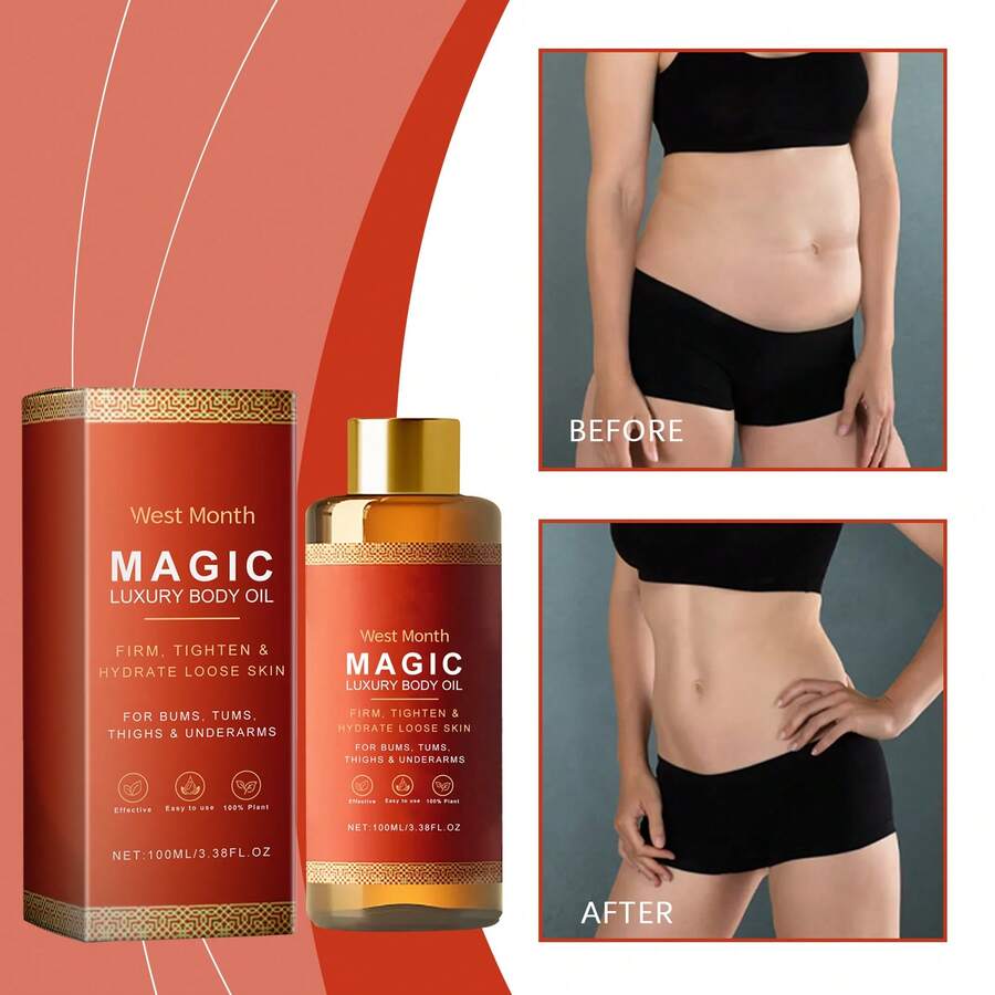 Body Moisturizing Oil, Daily Skin Hydration, Firming, Moisturizing, And Brightening Body Massage Oil. - Multicolor - View 1