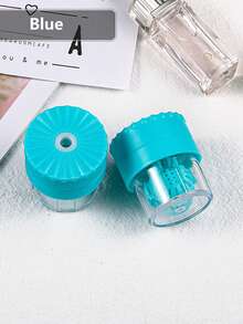 1pc Semi-Automatic Cleaner, Corneal Contact Lens Cleaning Box, Manual Glasses Cleaner - Multicolor - View 15