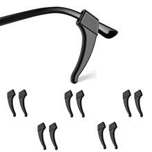 10-Pack Soft Silicone Eyeglass Ear Hooks - Non-Slip And Adjustable Eyeglass Ear Grips, Comfortable And Flexible, Prevents Pinching, Non-Sticky And Colorfast, Odorless, Suitable For Fashion Glasses/Reading Glasses, Perfect For Sports, Work, And Daily Wear. - 彩色 - 查看 10