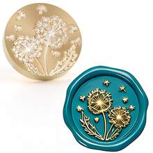 CYFUN DESIGN 1个树枝/心形/蒲公英/锚/蝴蝶图案蜡封印章头，可拆卸，无手柄，适用于信件、邀请函、婚礼、礼品包装、节日等。