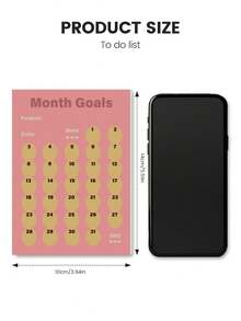 Bloco de notas para lista de tarefas - Planejador diário minimalista A6 com 52 folhas pautadas para organização de trabalho, escola e casa, folhas destacáveis, acessórios de escritório, material escolar e Dia dos Namorados. - Rosa Melancia - Ver 5