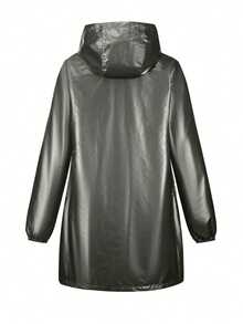 Women's Casual Hooded Jacket With Pockets, Lightweight Long Coat, Suitable For Spring/Autumn/Winter Daily Wear, Women's Autumn Clothing - Green - View 8