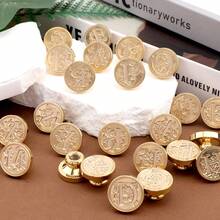 BAOFALI 1 PC Medieval Initial Alphabet Wax Sealing Stamps, Brass Head Wooden Handle, For Thanksgiving Card/Envelope/Gift Wrap/Wedding Engagement Party Invitation - Multicolor - View 2