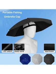 免手持可折叠防紫外线遮阳帽 - 全天候防护，适用于钓鱼、徒步、露营、户外和农业探险 - 便携多功能