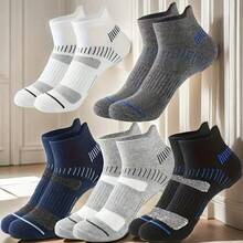 30pcs/15pcs/10pcs/3pcs Unisex Ankle Socks, Soft Breathable Comfortable Loafer Socks, Anti-Friction Moisture Wicking Men's Sports Casual Low Cut Short Socks, Suitable For Cycling, Running, Travel, Hiking, Climbing And Other Sports - Multicolor - View 17