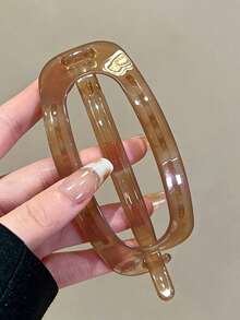 Bộ 4 kẹp tóc/1 kẹp tóc nhựa nhẹ màu đen nâu hổ phách cỡ lớn 11.6cm dành cho nữ, thời trang, đa năng, cao cấp, thanh lịch, đơn giản, màu trơn, phù hợp cho đi chơi hàng ngày, thường ngày, dự tiệc, đi làm, tạo kiểu tóc, rửa mặt/tóc, trang điểm, phụ kiện phối đồ, kẹp tóc, ghim cài tóc, phụ kiện đội đầu, kẹp tóc. - Nhiều màu - Xem 7