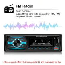 Car Radio Single Din Stereo Player Digital Bluetooth MP3 Player FM Radio Stereo Audio Music USB With In Dash AUX Input