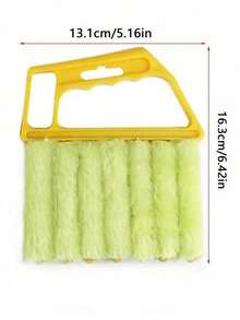 1Pack 3pcs Handheld Car Window/Door Track Dual-Sided Cleaning Brush, Window Sill Cleaner, Blind Duster, Groove Cleaning Tool - Multicolor - View 9