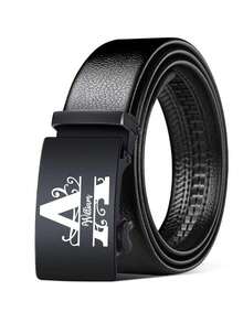 Custom Wallet Belt Keychain Gift Set, Customize Letters, Customize Names,Belt, Wallet, Keychain, Coin Purse, Card Wallet,Men'S Custom Letter Name, Father'S Day, Wedding Day, And Birthday Gift, Valentine'S Day Gift,Gift For Friends, Son, Boyfriend, Classmate - Multicolor - View 6