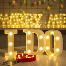6.3IN Decorative Led Light Up Number Letters, White Plastic Marquee Number Lights Sign Party Wedding Decor Battery Operated Number - Nhiều màu - Xem 10