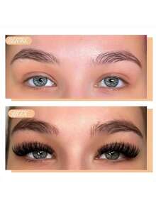 200簇60D/80D/100D浓密单根假睫毛，D卷度，DIY睫毛嫁接套装，8-16mm纤长纤细睫毛。家用自助嫁接套装，一体式单根假睫毛，自然蓬松，新手友好，易于佩戴！