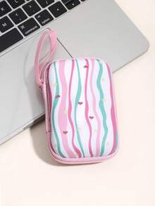 Butterfly Heart Shaped Storage Bag, Can Hold Cables, USB Data Cables, SD Cards, Hard Drives, Mice, Bluetooth Earphones And More - Multicolor - View 9