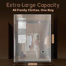 9 Packs Rechargeable Pump Vacuum Bags Travel Packing, Carry - On Size Vacuum Seal Bags Luggage And Suitcase Compression, Space Saver Clothes And Clothing Organization - 15 超大尺寸 - 查看 5