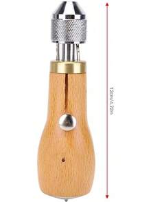 Herramienta de costura de cuero de madera Punzón perforable Perforación Agujero de costura Kit de punzón de costura para bricolaje Artesanía Cuero Tejido pesado(1) - 1 - Ver 3
