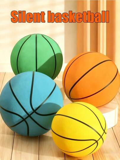 Leiser Basketball, Schaumstoff Basketball, Leiser Trainingsball für Innenräume, Leiser Schaumstoff Trainingsball für Innenräume, geeignet für verschiedene Aktivitäten in Innenräumen, als Geschenk zu Thanksgiving, Weihnachten und Halloween