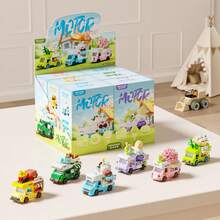 2000+片迷你餐车街景积木套装，DIY玩具，模拟店铺搭建积木游戏拼装玩具，圣诞节/生日/新年礼物 - 彩色 - 查看 7