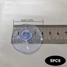 透明小吸盤掛鉤（迷你吸盤直徑 2cm/0.78in，100/10 件裝），蘑菇頭吸盤，實用掛鉤，居家裝飾，適用於廚房與浴室牆面、汽車擋風玻璃、玻璃門窗等 - 吸盤 - 查看 16