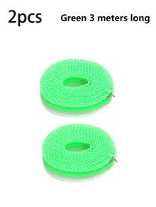 1pc 3m, 5m,10m Pink, Green, Blue Drying Clothes With Clothesline, Bedding With Clothesline, No Need For Punching Holes, Home Outdoor Windproof And Anti Slip Drying Clothes With Clothesline, Thick Bedding, Hanging Clothes, Balcony - Multicolor - View 32