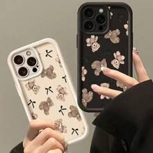 Funda de Teléfono Linda con Patrón de Osos de Peluche, Funda de Teléfono de Lujo, para Modelos de  17, 16, 15, 14, 13, 12, 11 Pro Max, Mini, XR, XS, X, 7, 8 Plus, Diseñada para Protección contra Caídas con una Parte Trasera de TPU Suave. Delgado, resistente a arañazos y a prueba de golpes para mujeres y hombres - 1 pieza - Ver 6