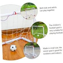 Portera de Ftbol Porttil Plegable para Interior y Exterior Estructura Ligera Resistente Intemperie para Ejercicio y Diversin - Blanco - Ver 7