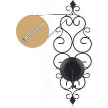 Applique da parete portacandele - nero - Visualizzare 7