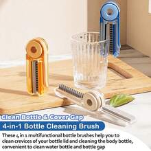 The Best-Selling Portable 3 Pieceswater Bottle Brush Cleaner 4-In-1 Multi-Functional Cleaning Brush For Cleaning Water Bottles And Bottle Cap Gaps Is A Must-Have For Every Household